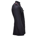 Giacca formale originale tunica militare britannica in lana con bottoni in metallo nera