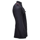 Giacca formale originale tunica militare britannica in lana con bottoni in metallo nera