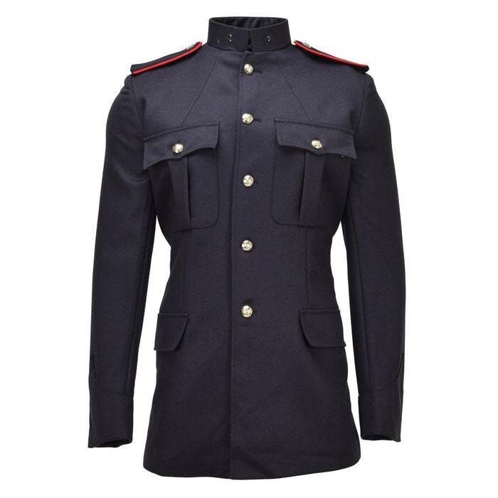 Giacca formale originale tunica militare britannica in lana con bottoni in metallo nera - GoMilitar