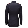 Giacca formale originale tunica militare britannica in lana con bottoni in metallo nera