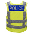 Gilet antiproiettile originale della polizia britannica a doppio uso ad alta visibilità giallo