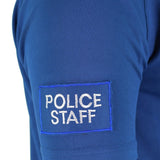 T-shirt della polizia britannica originale Blu Materiale traspirante con zip Guard Shirt