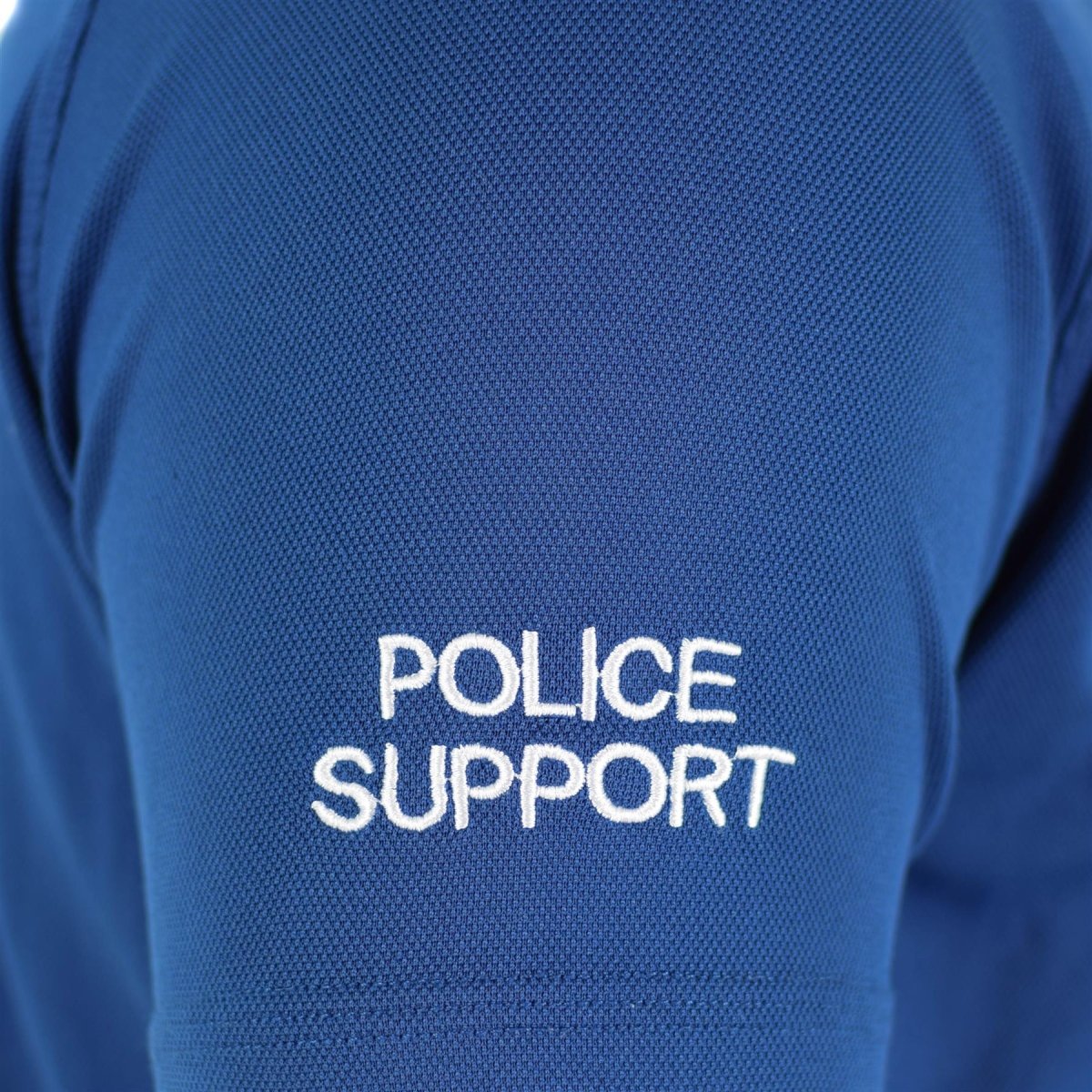 T-shirt della polizia britannica originale Blu Materiale traspirante con zip Guard Shirt