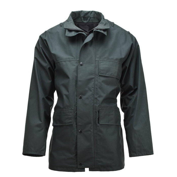 Giacca antipioggia originale delle truppe della polizia britannica goretex parka impermeabile verde - GoMilitar