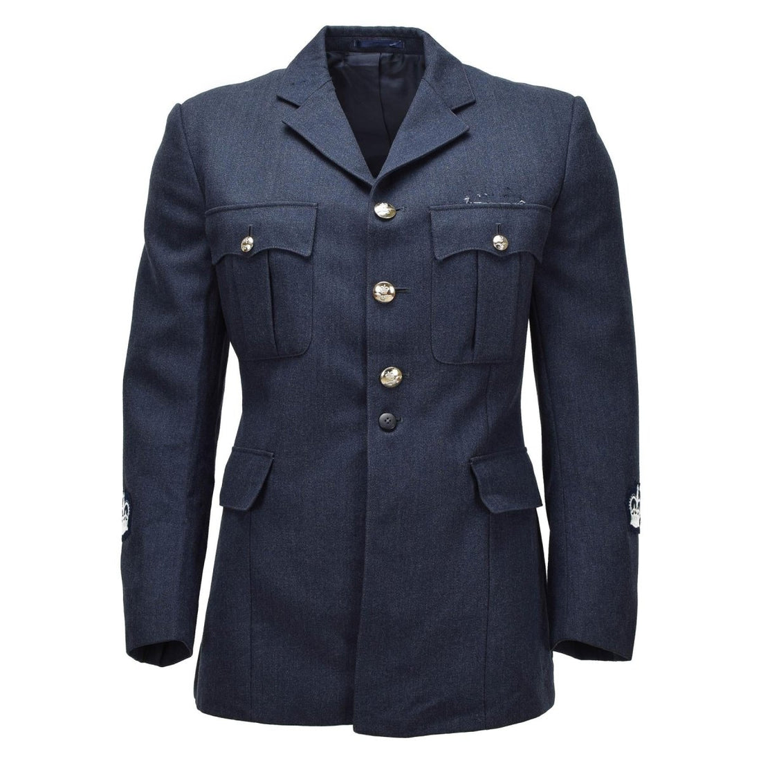 Giacca da parata militare originale della RAF britannica vintage formale blu navy
