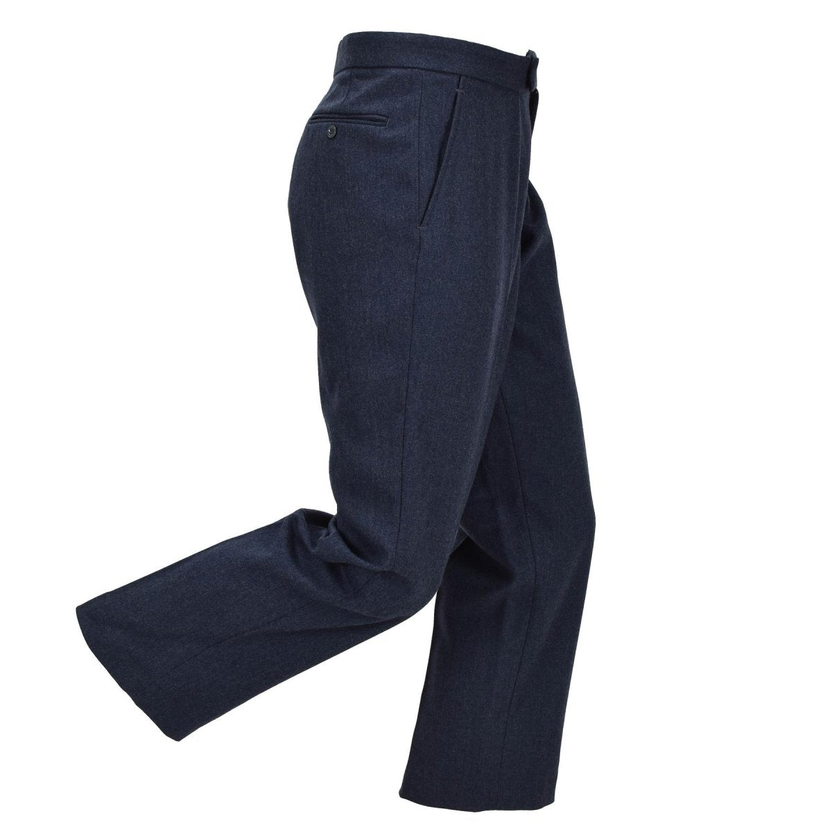Pantaloni eleganti n. 1 originali della RAF britannica gamba dritta Zip Fly Parade Blue