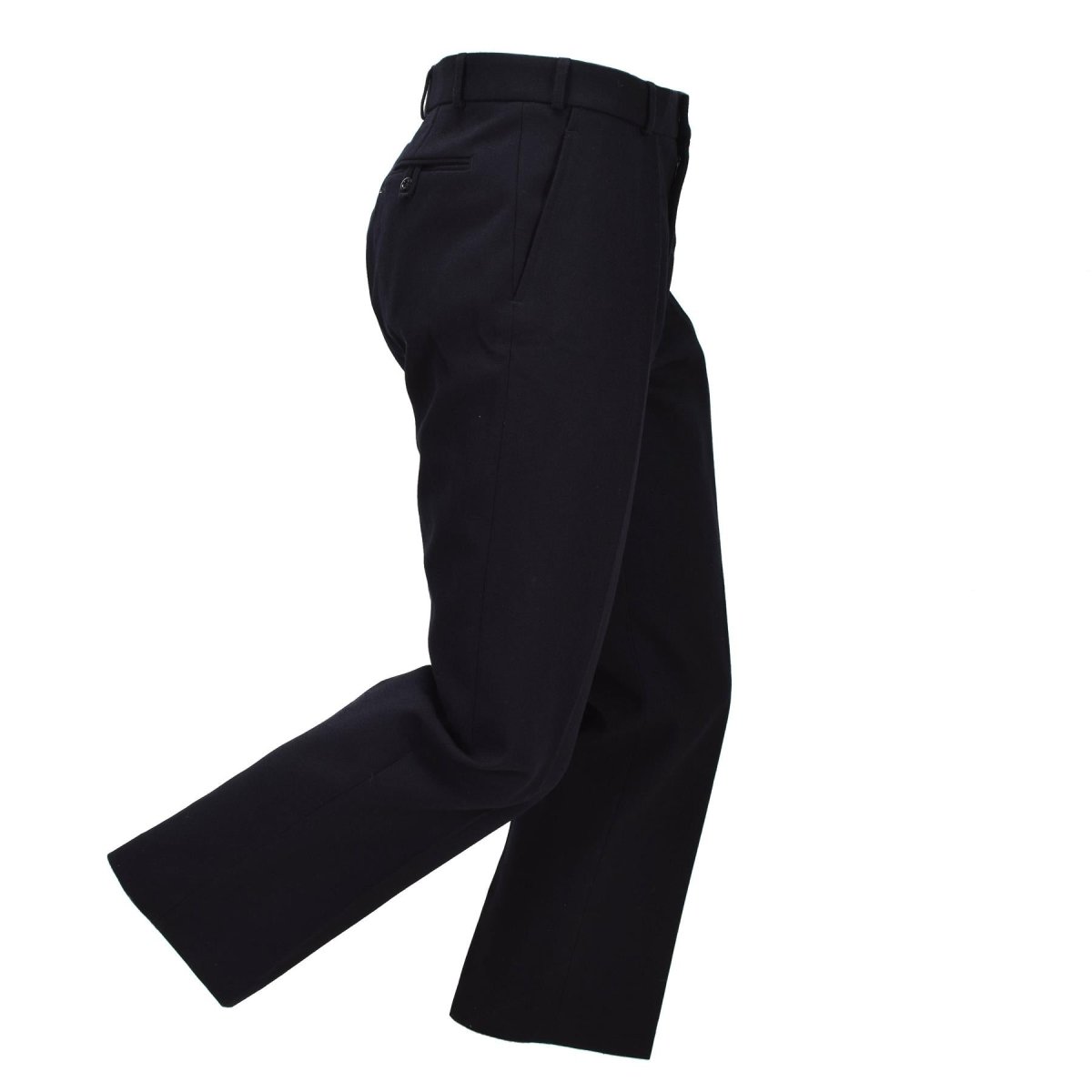 Pantaloni eleganti in lana da uomo originali della Royal Navy britannica n. 1B neri formali