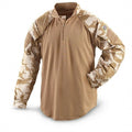 British Original Under Body Shirt Ubac Desert Camo MILITARIO NUOVO
