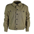 Truppe di campo dell'esercito bulgaro originale Canvas Ike Giacca OD Ergugia militare