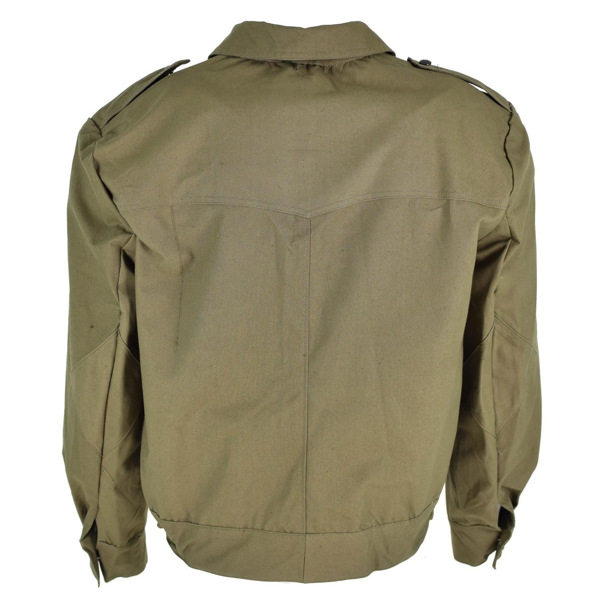 Truppe di campo dell'esercito bulgaro originale Canvas Ike Giacca OD Ergugia militare