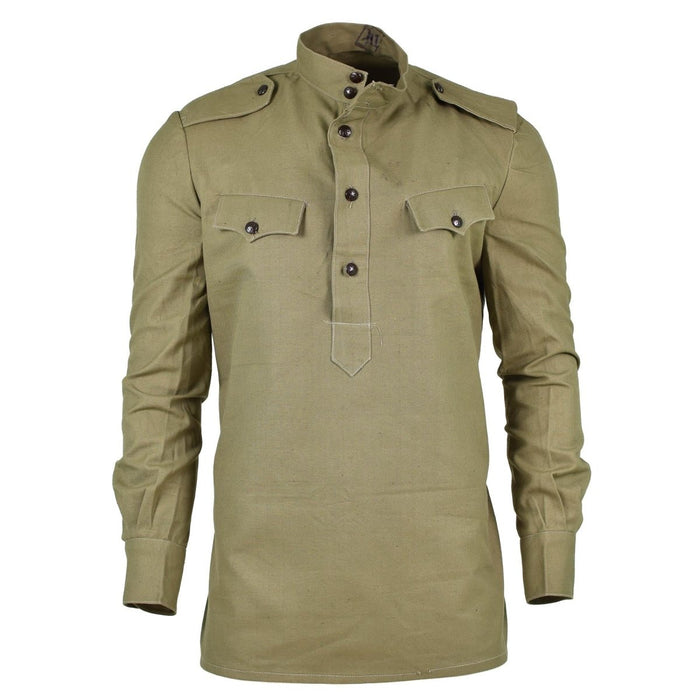 Giacca da combattimento militare originale a maniche lunghe color oliva kaki dell'esercito bulgaro - GoMilitar