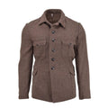 Giacca classica militare bulgara originale inverno inverno marrone caloroso Nuovo