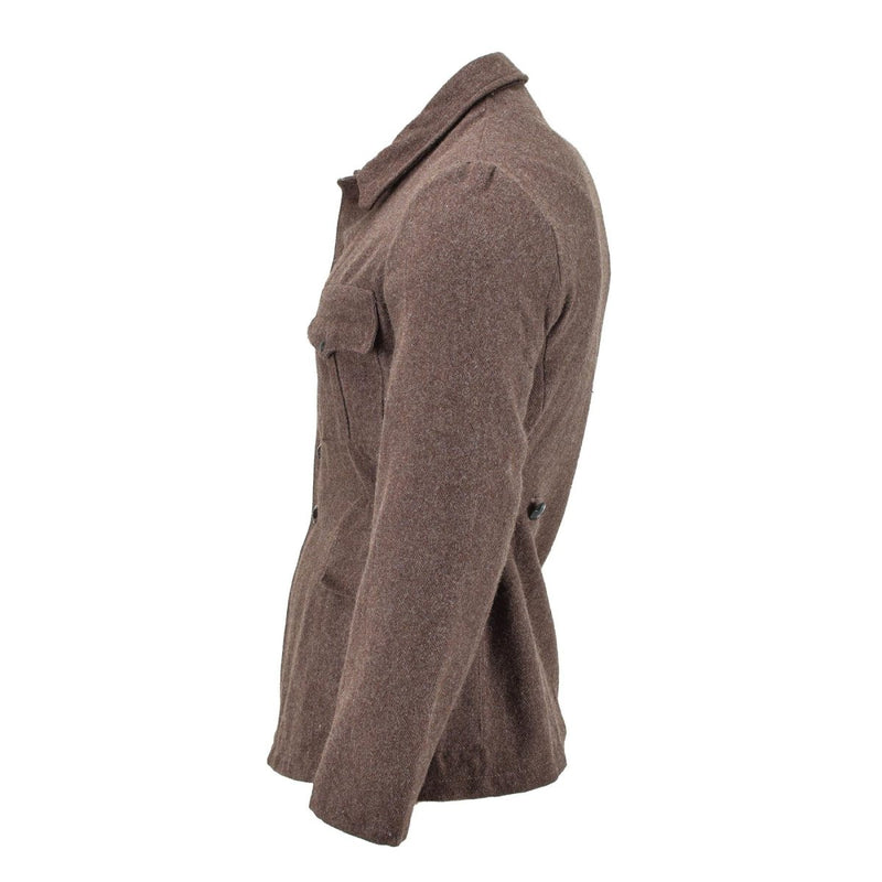 Giacca classica militare bulgara originale inverno inverno marrone caloroso Nuovo