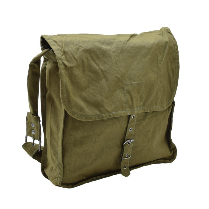 Borsa a tracolla originale militare bulgara verde oliva con tracolla regolabile da viaggio all'aperto - GoMilitar