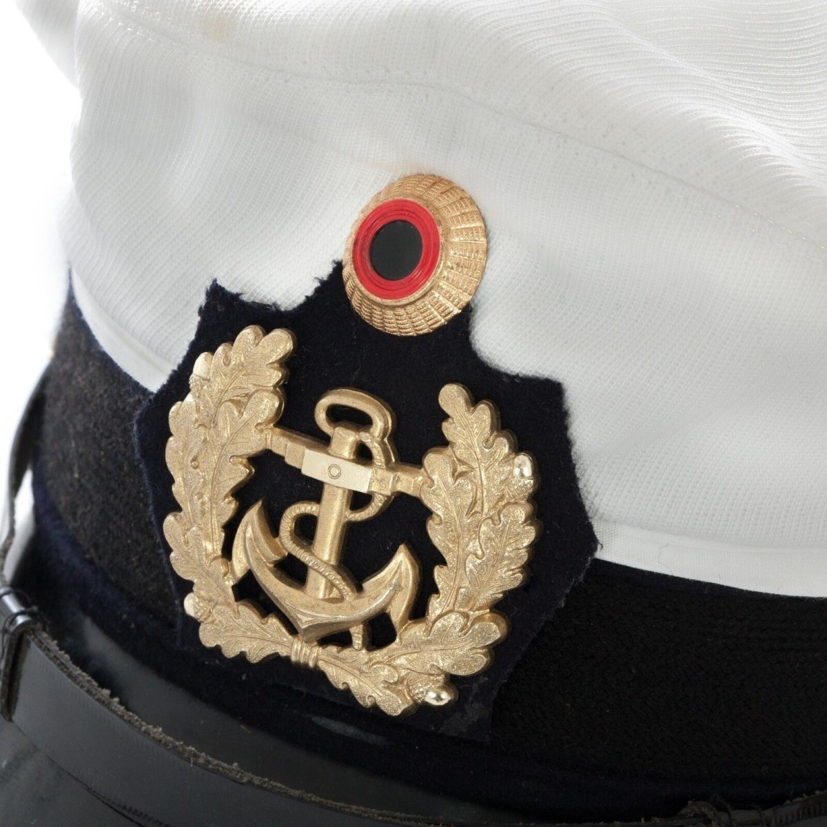 Origini originali dell'esercito tedesco Marines Cap Visor Forage a punta Cappello Navale Navale