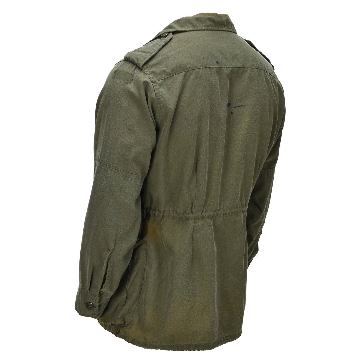 Giacca da campo originale dell'esercito canadese in cotone militare in eccedenza verde oliva