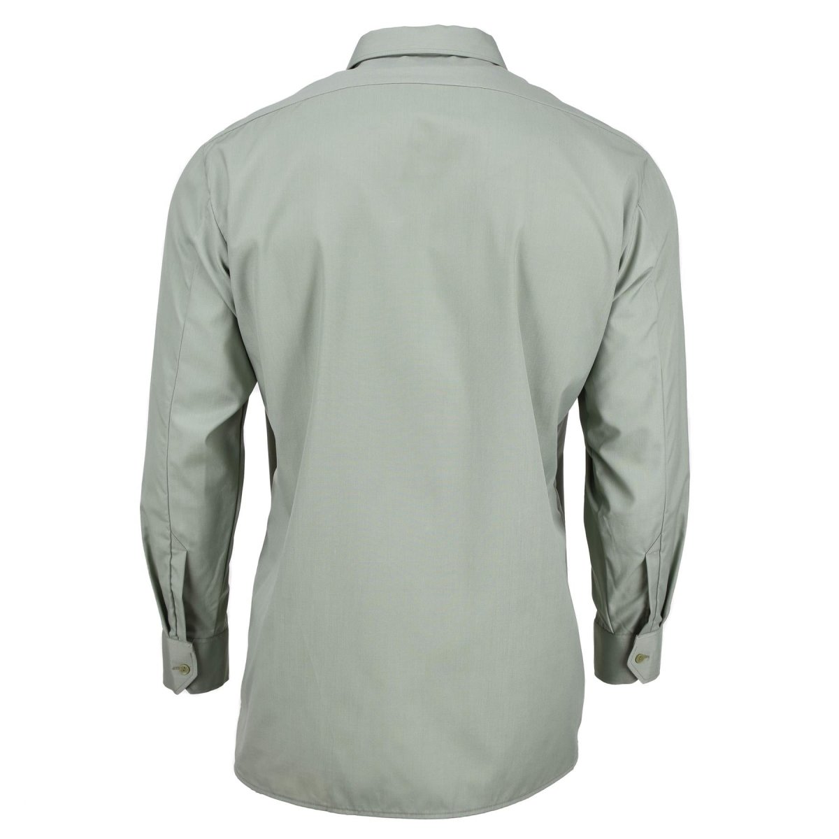 Camicia originale dell'esercito ceco di oliva manica lunga abbottona su eccedenza militare nuovo