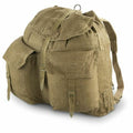 Zaino in tela originale dell'esercito ceco M60, zaino militare vintage con cinghie a Y