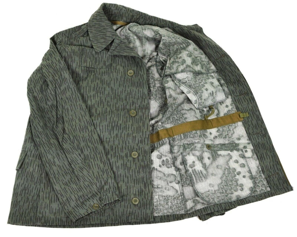 Combattimento militare dell'esercito ceco originale M60 giacca da campo parka pioggia goccia camuffamento