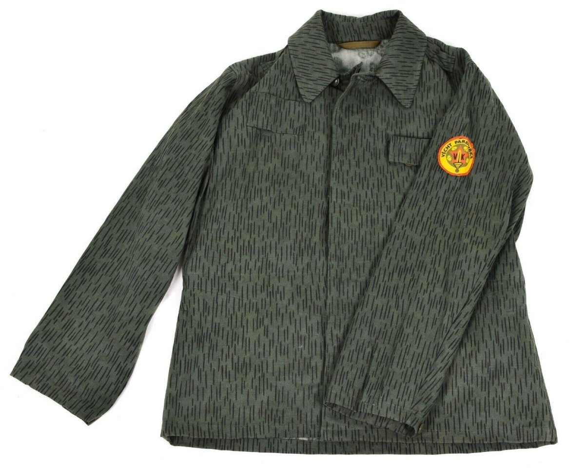 Combattimento militare dell'esercito ceco originale M60 giacca da campo parka pioggia goccia camuffamento