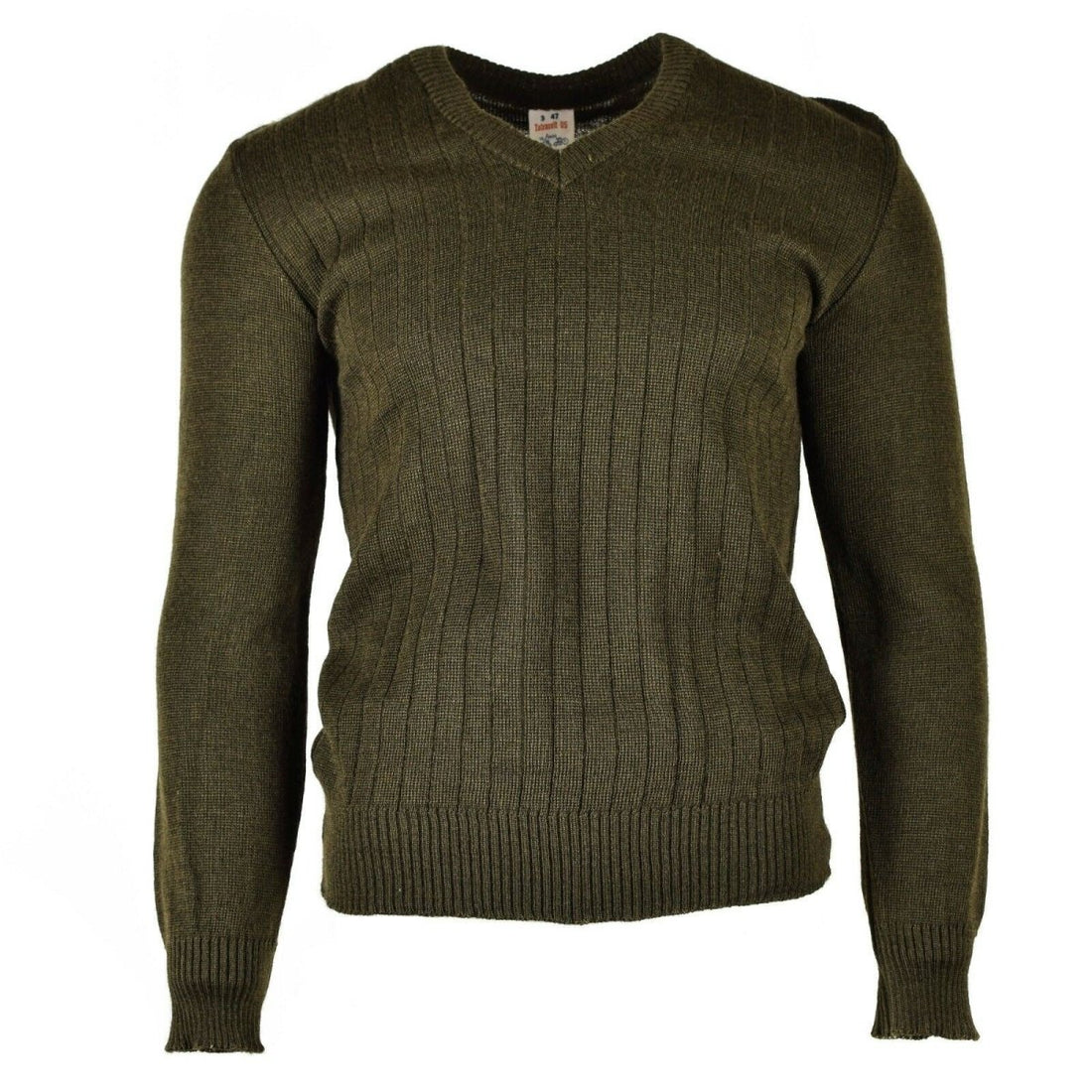 Original Ceca Pullover Army Pullover M85 Magli di scollo a V Brown Nuovo