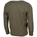Stretta maglione dell'esercito ceco originale Oliva oliva in lana a V-Neck Filit Filion Nuovo