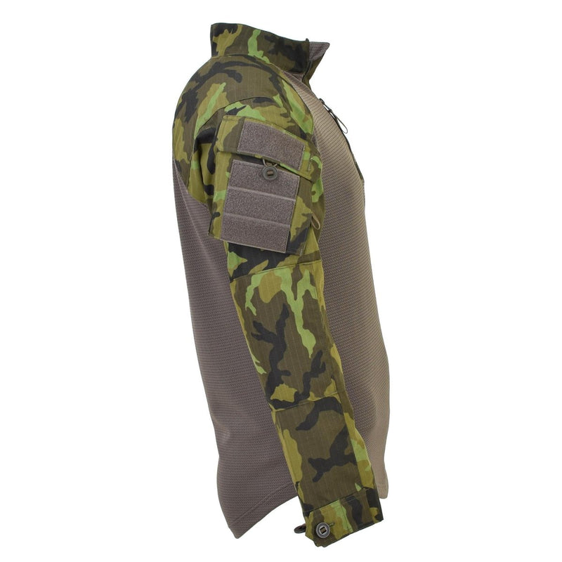 Camicie da combattimento tattico dell'esercito ceco originale UBAC WOODLAND CAMO MANSEVE LUNGA NUOVO