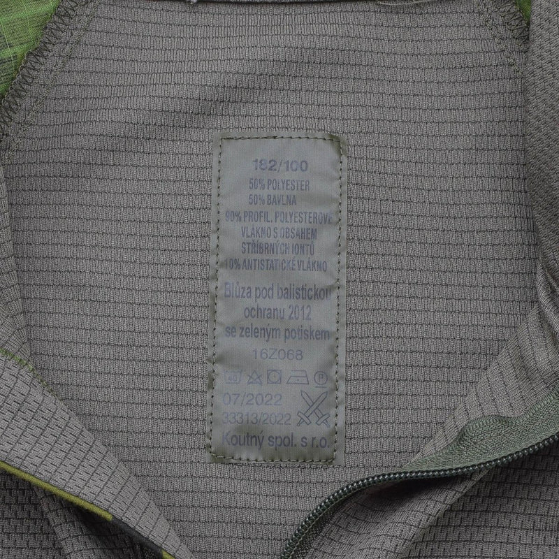 Camicie da combattimento tattico dell'esercito ceco originale UBAC WOODLAND CAMO MANSEVE LUNGA NUOVO