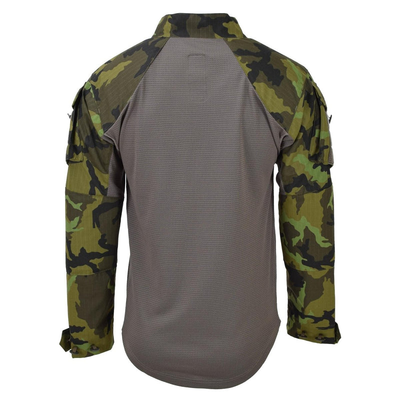 Camicie da combattimento tattico dell'esercito ceco originale UBAC WOODLAND CAMO MANSEVE LUNGA NUOVO
