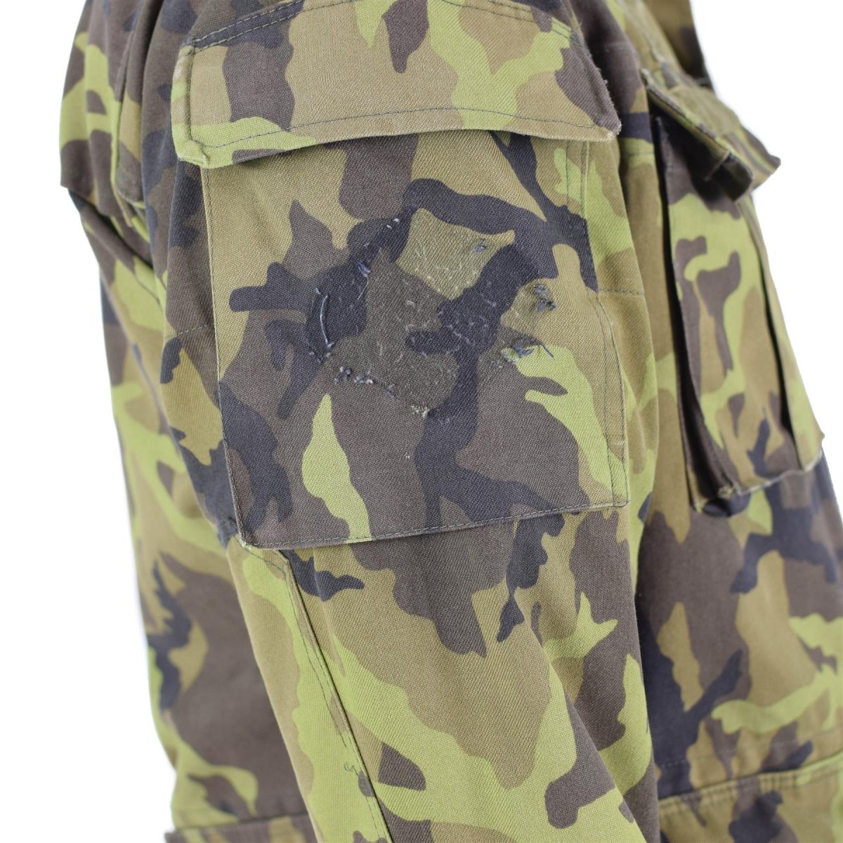 Truppe dell'esercito ceco originale Field Giacca foglia Mamo Pattern Parka Military Surplus