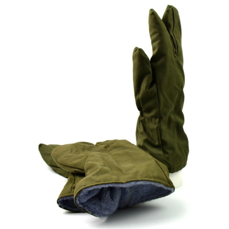 Guanti di guanti invernali dell'esercito ceco originali. Guanti militari cechi guanti