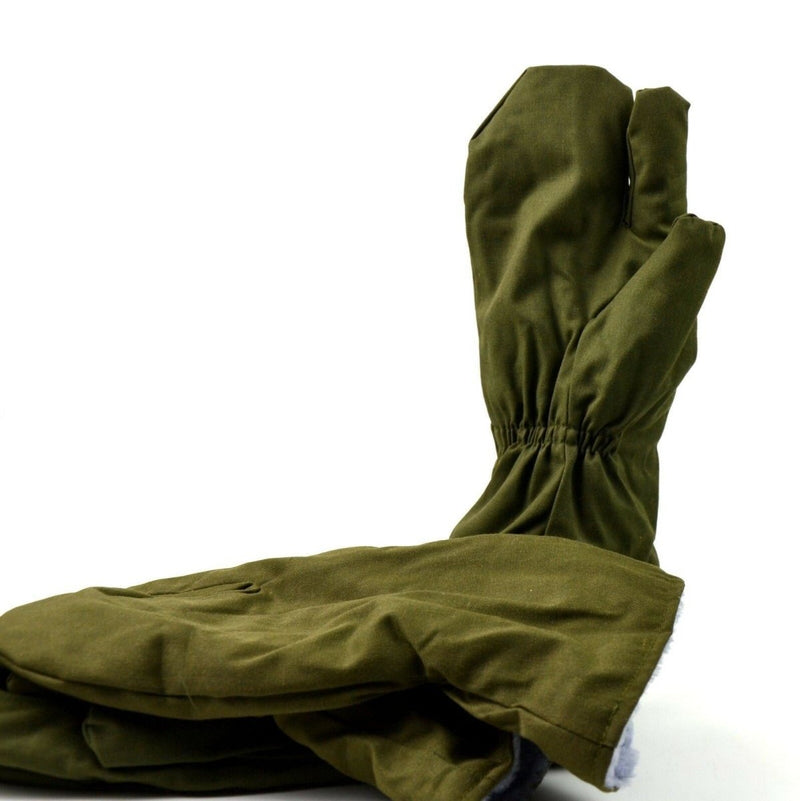 Guanti di guanti invernali dell'esercito ceco originali. Guanti militari cechi guanti