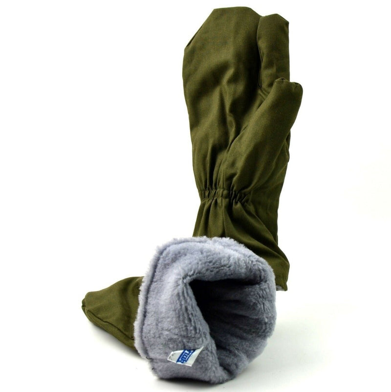 Guanti di guanti invernali dell'esercito ceco originali. Guanti militari cechi guanti