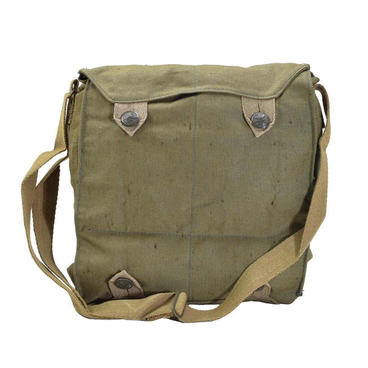 Originale Ceca Maschera militare Maschera Guida Green Canvas Vintage Overplus Nuovo