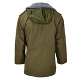 Giacca militare ceca originale Parka M85 Winer Winer con cappuccio dell'Erma lungo Oliva dell'Esercito Oliva