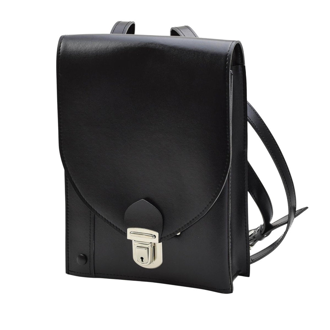 Borsa a tracolla originale della polizia cecoslovacca documenti in pelle artificiale nera