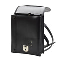 Borsa a tracolla originale della polizia cecoslovacca documenti in pelle artificiale nera