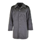 Vintage Original Danish Army Combat Coat M71 in thick cotton, heavy-duty with button closure and shoulder epaulets.