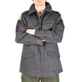 Giacca da combattimento dell'esercito danese originale M71 Danimarca surplus di campo grigio militare