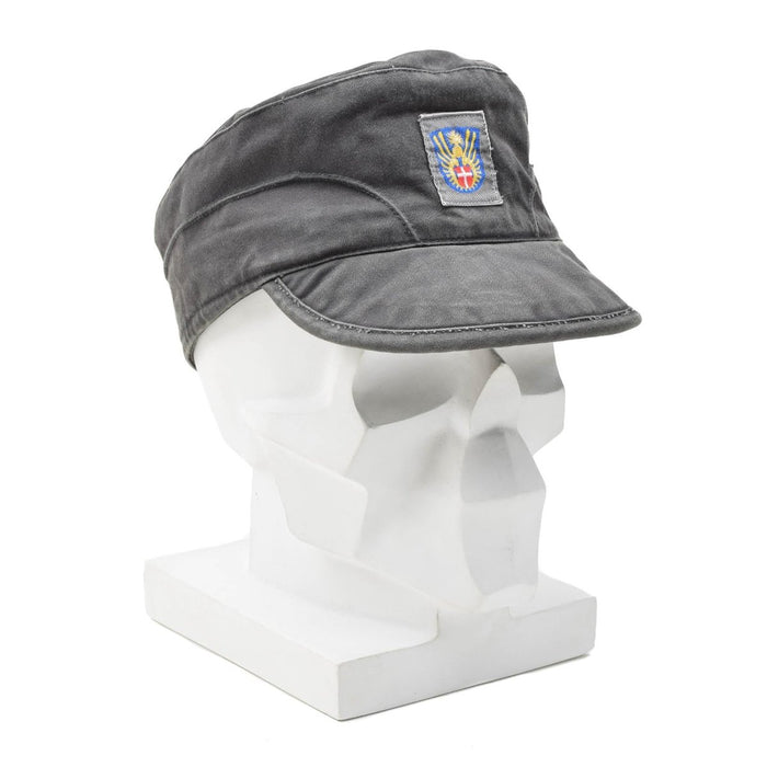 Berretto con visiera originale dell'esercito danese, leggero, pieghevole, paraorecchie, cappello vintage grigio - GoMilitar