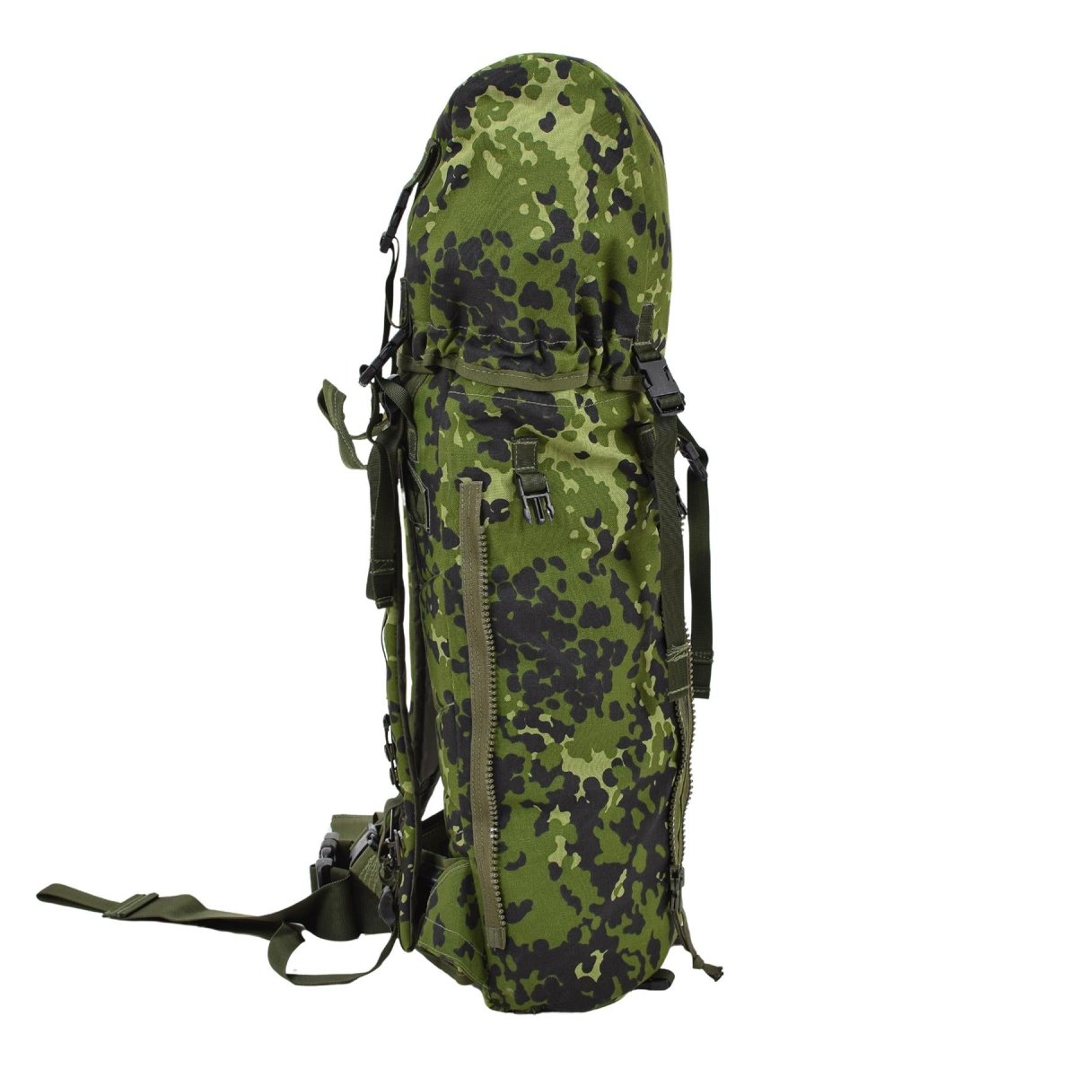 Lo zaino militare danese originale M96 CAMO 50L TATTICAL BACKPACK BASS NUOVO