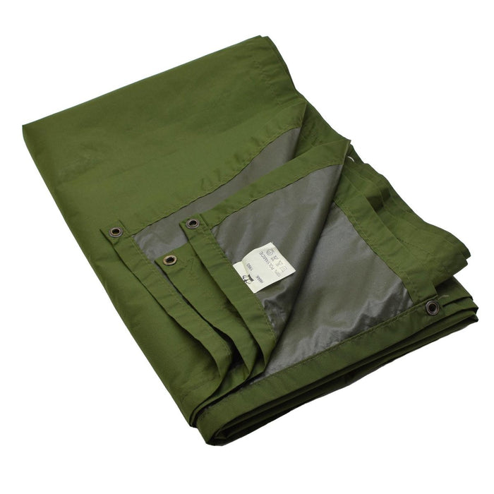 Telo impermeabile militare originale danese in poliammide 175x275 cm Verde - GoMilitar