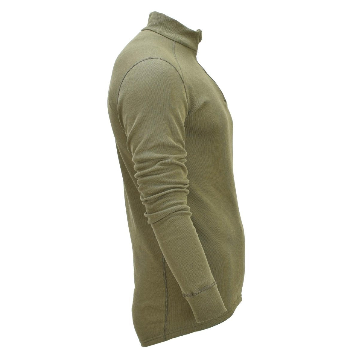 Maglietta intima originale dell'esercito olandese, collo alto, isolamento termico, oliva