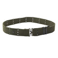 Cintura tattica originale dell'esercito olandese in nylon con foro di accoppiamento eccedenza militare verde oliva