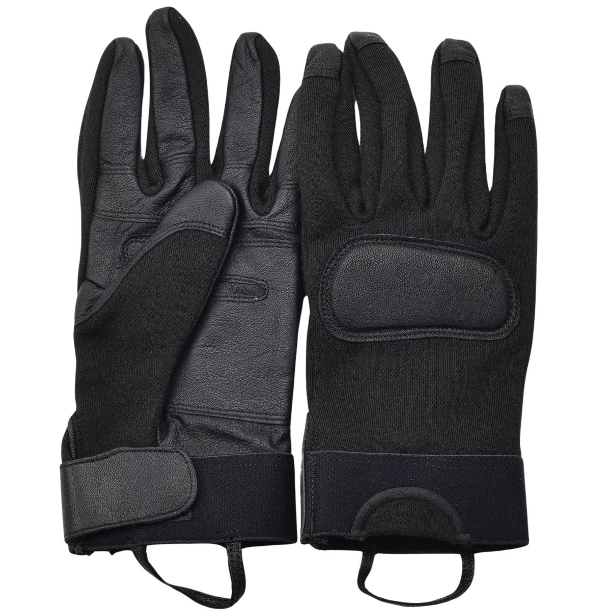 Original Dutch Army Tactical Combat guanti Palme in pelle Protezione da nocche Nuovo