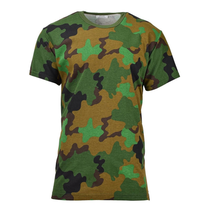 Maglietta mimetica originale dell'esercito olandese Woodland T-shirt surplus militare Jungle nuova - GoMilitar