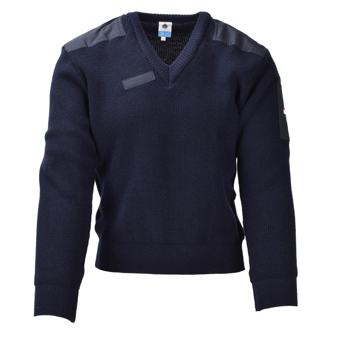 Originale Dutch Military Blue Pullover Pullover Pullover Woodwarmer Long Sleeve Nuovo