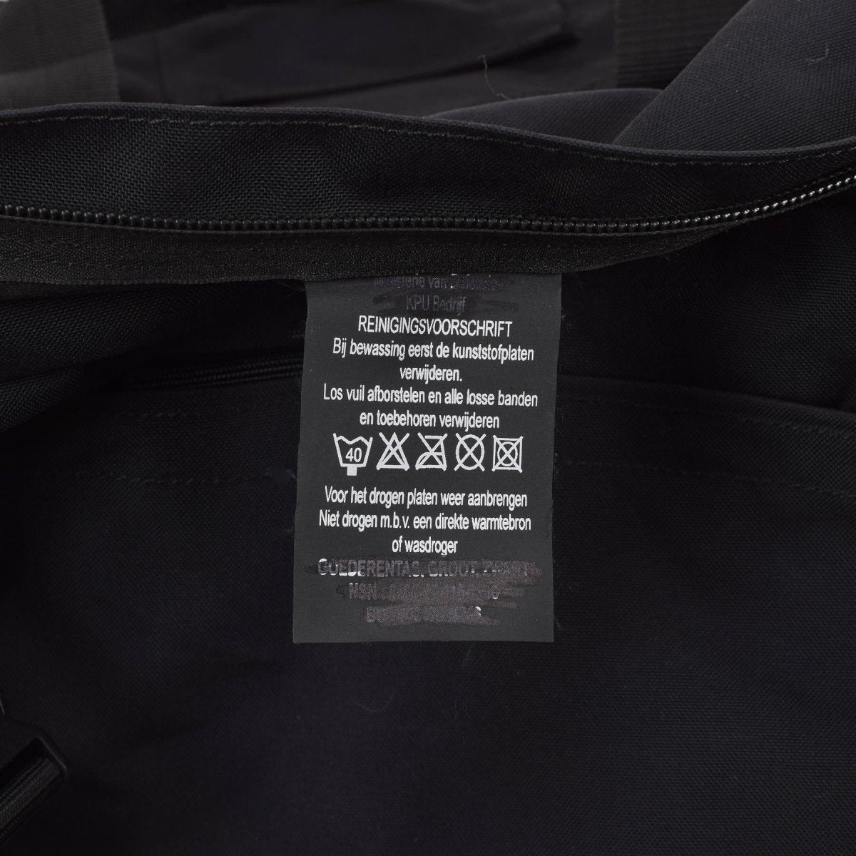 Originale Dutch Military Duffle Sports Awear Borse da viaggio Rack Packpack Black