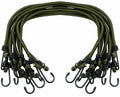 Corde elastiche militari olandesi originali Confezione da 3 attrezzature da campeggio all'aperto Oliva