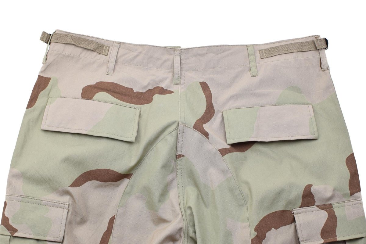 Pantaloni da campo militari olandesi originali con tasche cargo, mimetica desertica a 3 colori